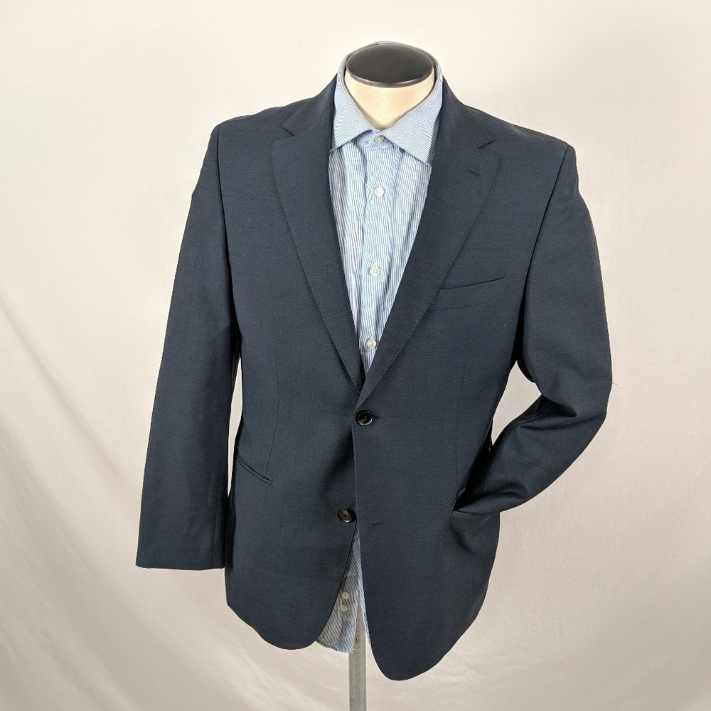 Hugo Boss Pasolini Movie grey blue blazer 40R